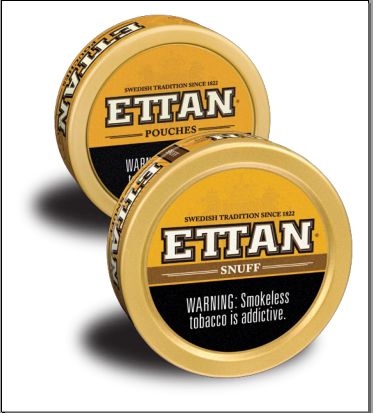 Ettan Snuff is available as loose snuff and pouched snuff